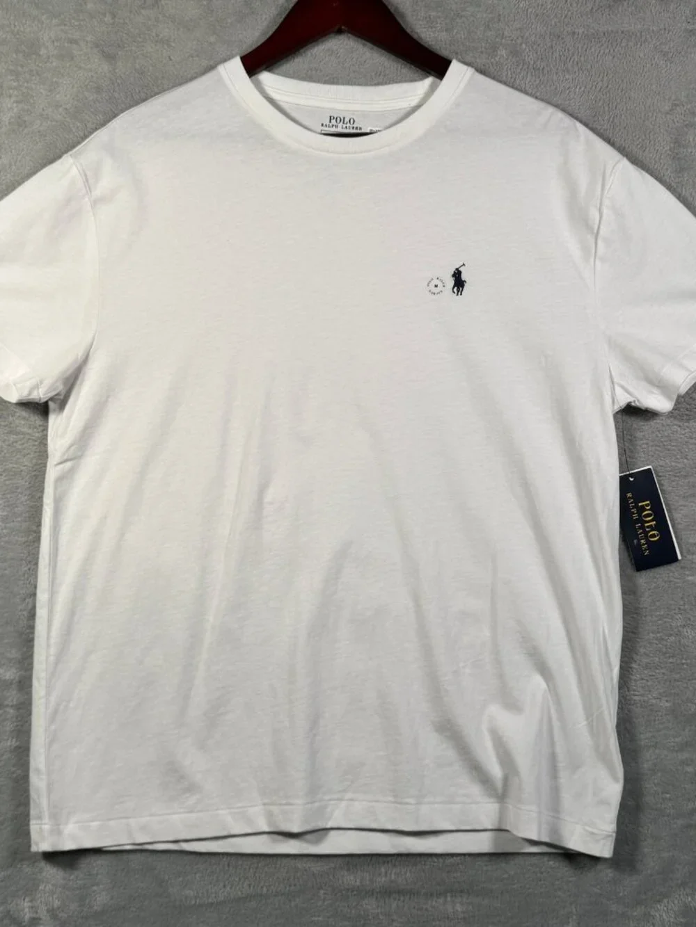 Polo Ralph Lauren T Shirt Mens M White Classic Fit Short Sleeve Pony Logo $55